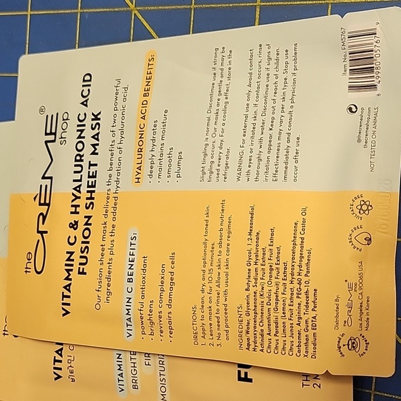 The Creme Shop Fusion Sheet Mask 2 in 1. - 4 packages - Picture 3 of 3